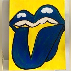 Hot Lips Logo painting